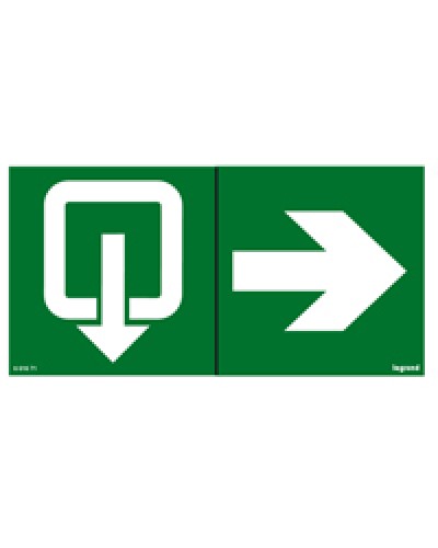 Пиктограмма 100х200 эвакуация стрелка Legrand 661671 в Хабаровске Дополнительное оборудование для ОПС Pintop.ru
