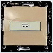Выключатель c картой 10А слоновая кость Valena Legrand 774134