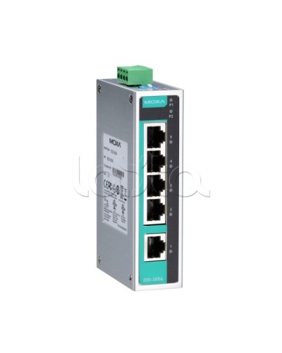 Коммутатор неуправляемый промышленный 5-портовый Moxa EDS-205A-T в Хабаровске Коммутаторы Pintop.ru