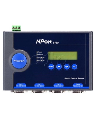 Сервер 4-портовый RS-232/422/485 в Ethernet Moxa NPort 5450-T в Хабаровске Дополнительное оборудование для ОПС Pintop.ru
