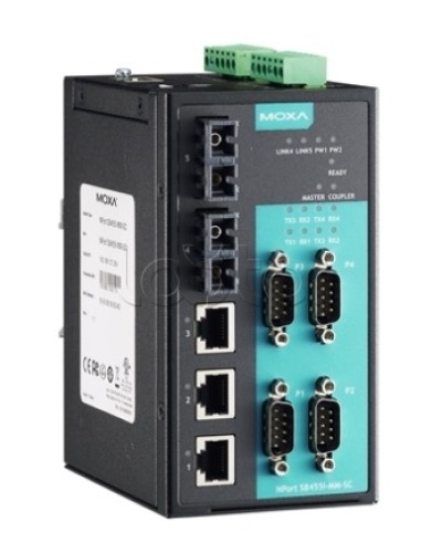 Сервер 4-портовый RS-232/422/485 в Ethernet Moxa NPort S8455I-SS-SC в Хабаровске Дополнительное оборудование для ОПС Pintop.ru