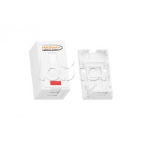Корпус настенной розетки 1 порт NIKOMAX (NMC-MB1P-ST-WT)