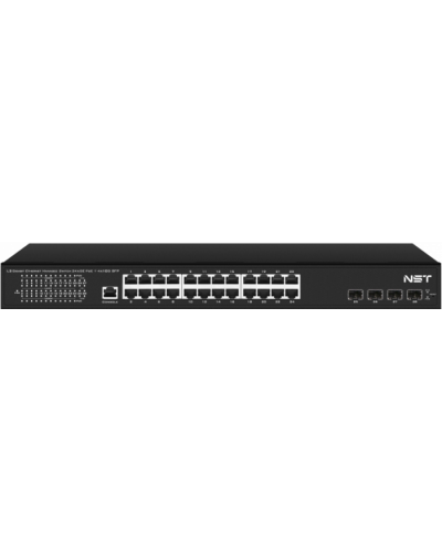 Управляемый L3 PoE коммутатор на 24xGE RJ-45 c PoE + 4х10G SFP+ порта NST NS-SW-24G4G10-PL в Хабаровске Коммутаторы Pintop.ru