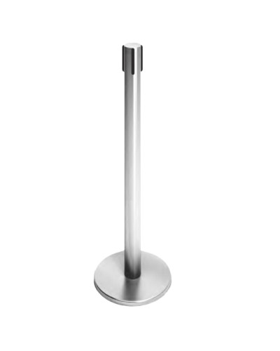 Стойка ограждения передвижная с ремнем (5 метров черный с тормозом) Oxgard ВЗР2387.03 в Хабаровске Ограждения Pintop.ru