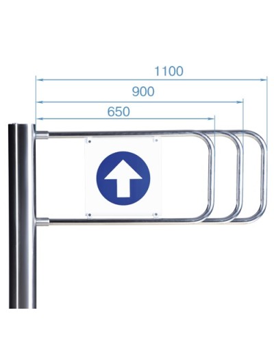 Створка для стойки калитки PERCo-AG-900 (900мм) в Хабаровске Ограждения Pintop.ru