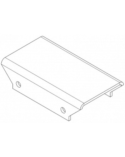 Накладка прямая верхнаяя PERCo-MB-16.3 в Хабаровске Дополнительное оборудование для СКУД Pintop.ru