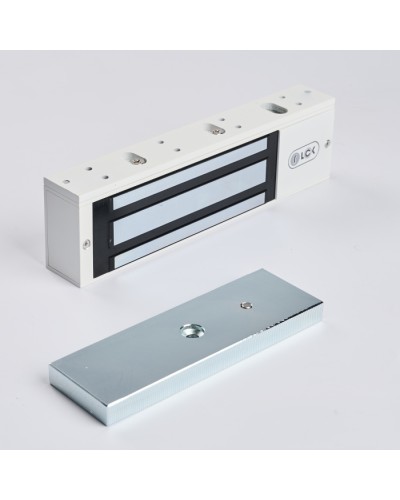 R-Lock RL-EM500-L0W - Электромагнитный замкок, 500кг, DC12/24B, цвет белый, RAL9016(белый) в Хабаровске Электромагнитные замки Pintop.ru