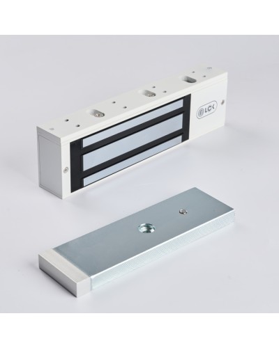 R-Lock RL-EM500-LSW - Электромагнитный замкок, 500кг, DC12/24B, цвет белый, RAL9016(белый), два датчика втроены в корпус замка: датчик Холла и магнито-контактный датчик в Хабаровске Электромагнитные замки Pintop.ru