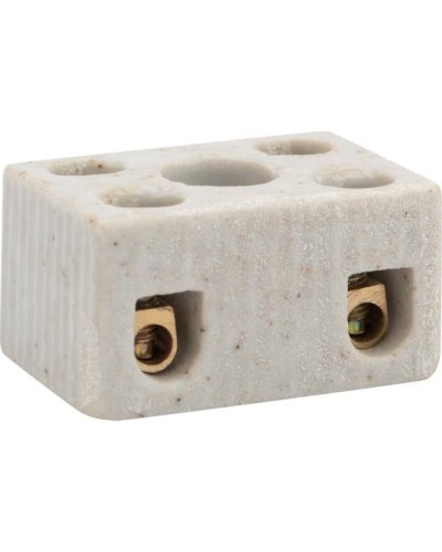 Клемма керамическая винтовая КВ 4 мм² 2 пары контактов с крепежным отверстием (100 шт./уп.) REXANT (07-6221) в Хабаровске Монтажные материалы Pintop.ru