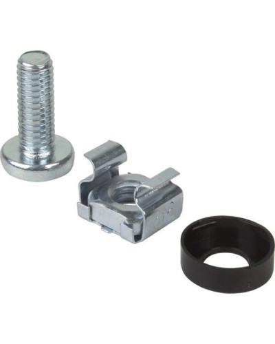 Комплект крепежа винт+шайба+гайка M6x16 REXANT (04-2686) в Хабаровске Аксессуары для стоек и шкафов Pintop.ru