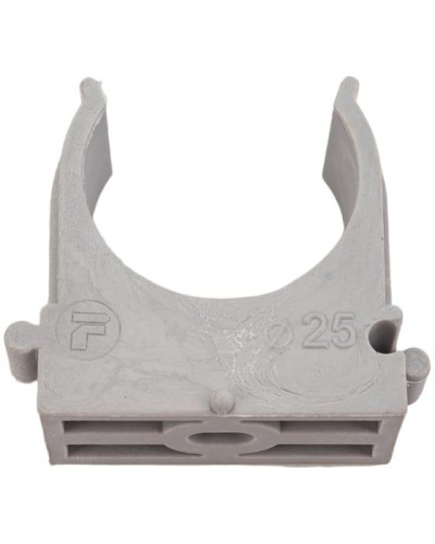 Крепёж-клипса для труб ø25 мм, серая (100 шт/уп)Rexant (28-0125-2) в Хабаровске Держатели, клипсы, скобы Pintop.ru