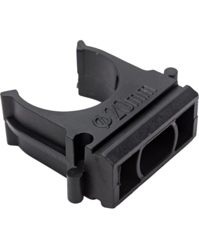 Крепеж-клипса для трубы ø 20 мм, черная (100 шт./уп.) Rexant (28-0120-3) в Хабаровске Держатели, клипсы, скобы Pintop.ru