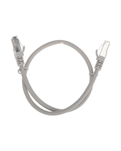Патч-корд S/FTP, CAT 6A (10G), RJ45-RJ45, 28AWG, LSZH, серый, 0,5м REXANT 02-0390-05 в Хабаровске Патчкорды (медные) Pintop.ru