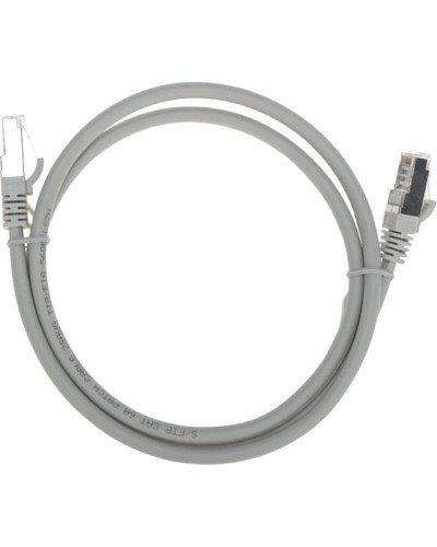 Патч-корд S/FTP, CAT 6A (10G), RJ45-RJ45, 28AWG, LSZH, серый, 1м REXANT 02-0390-1 в Хабаровске Патчкорды (медные) Pintop.ru