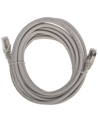 Патч-корд S/FTP, CAT 6A (10G), RJ45-RJ45, 28AWG, LSZH, серый, 5м REXANT 02-0390-5 в Хабаровске Патчкорды (медные) Pintop.ru