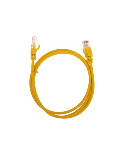 Патч-корд U/UTP, CAT 5e, RJ45-RJ45, 26AWG, LSZH, желтый, 1м REXANT 02-0105-1 в Хабаровске Патчкорды (медные) Pintop.ru