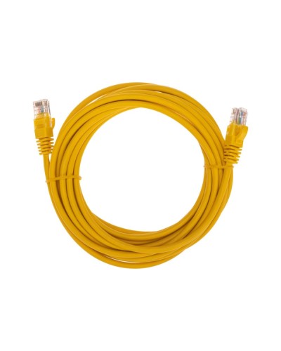 Патч-корд U/UTP, CAT 5e, RJ45-RJ45, 26AWG, LSZH, желтый, 5м REXANT 02-0105-5 в Хабаровске Патчкорды (медные) Pintop.ru