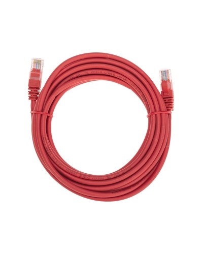 Патч-корд U/UTP, CAT 5e, RJ45-RJ45, 26AWG, LSZH, красный, 5м REXANT 02-0103-5 в Хабаровске Патчкорды (медные) Pintop.ru