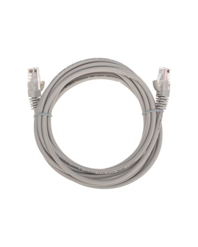 Патч-корд U/UTP, CAT 5e, RJ45-RJ45, 26AWG, LSZH, серый, 3м REXANT 02-0100-3 в Хабаровске Патчкорды (медные) Pintop.ru