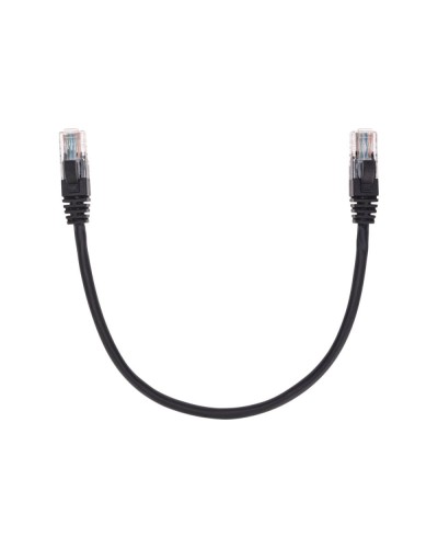 Патч-корд U/UTP, CAT 5e, RJ45-RJ45, 26AWG, LSZH, черный, 0,3м REXANT 02-0102-03 в Хабаровске Патчкорды (медные) Pintop.ru