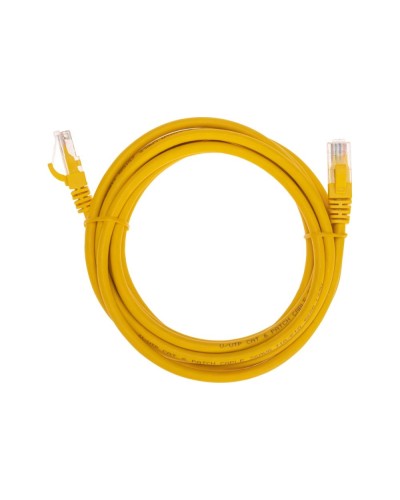 Патч-корд U/UTP, CAT 6, RJ45-RJ45, 26AWG, LSZH, желтый, 3м REXANT 02-0295-3 в Хабаровске Патчкорды (медные) Pintop.ru