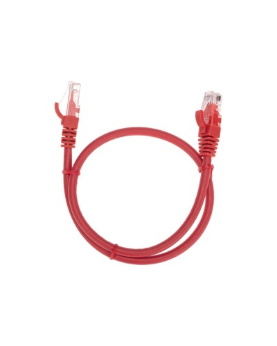 Патч-корд U/UTP, CAT 6, RJ45-RJ45, 26AWG, LSZH, красный, 0,5м REXANT 02-0293-05 в Хабаровске Патчкорды (медные) Pintop.ru
