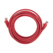 Патч-корд U/UTP, CAT 6, RJ45-RJ45, 26AWG, LSZH, красный, 5м REXANT 02-0293-5
