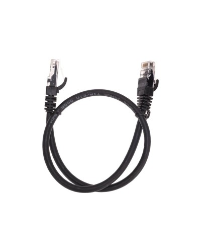 Патч-корд U/UTP, CAT 6, RJ45-RJ45, 26AWG, LSZH, черный, 0,5м REXANT 02-0292-05 в Хабаровске Патчкорды (медные) Pintop.ru