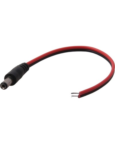 Разъем питания DC штекер 2,5х5,5мм с проводом 20 см REXANT 14-0324 в Хабаровске Коннекторы и разъемы Pintop.ru