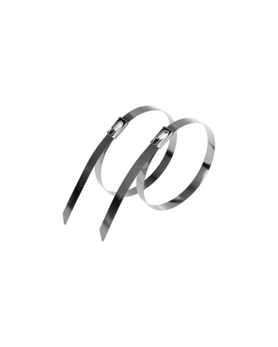 Стяжка кабельная стальная (304) 400x4,6мм (50 шт/уп) REXANT (07-0408) в Хабаровске Стяжки-хомуты Pintop.ru