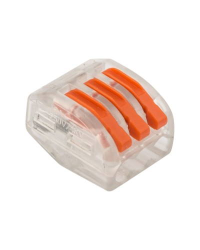 Универсальная многоразовая 3-проводная клемма (50шт/уп) REXANT (07-5253-1) в Хабаровске Клеммные колодки Pintop.ru