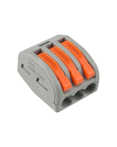 Универсальная многоразовая 3-проводная клемма (50шт/уп) REXANT (07-5253-4) в Хабаровске Клеммные колодки Pintop.ru