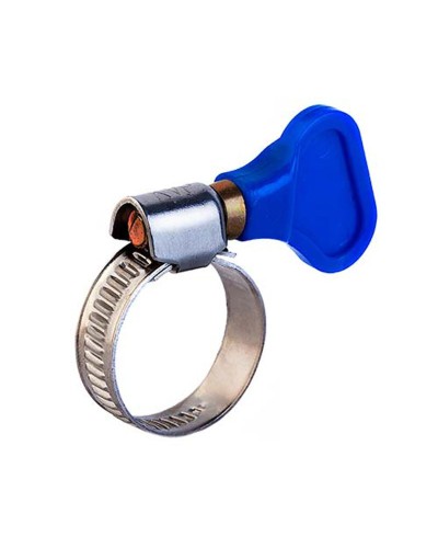 Хомут червячный 16-25/9-0,7мм, с ключом, нержавеющая сталь W2, (50 шт/уп) REXANT 07-0716-1 в Хабаровске Стяжки-хомуты Pintop.ru