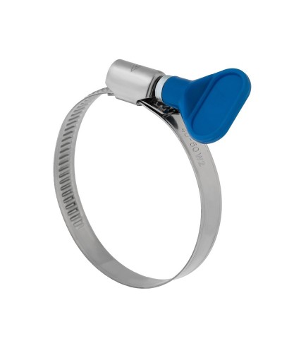 Хомут червячный 32-50/9-0,7мм, с ключом, нержавеющая сталь W2, (50 шт/уп) REXANT 07-0732-1 в Хабаровске Стяжки-хомуты Pintop.ru