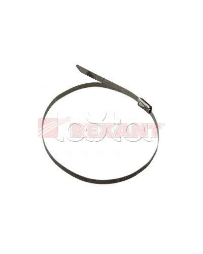 Хомут-стяжка металлический 4.6х300 мм (50шт/уп) REXANT 07-0308 в Хабаровске Стяжки-хомуты Pintop.ru