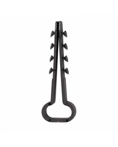 Дюбель-хомут нейлоновый прямоугольный 6-12 мм, черный, 100 шт. REXANT (07-4614) в Хабаровске Крепеж: Дюбели, шурупы, саморезы Pintop.ru