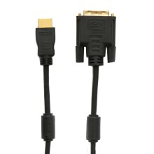 Шнур HDMI - DVI-D gold 1.5 м с фильтрами (10шт/уп) REXANT 17-6303