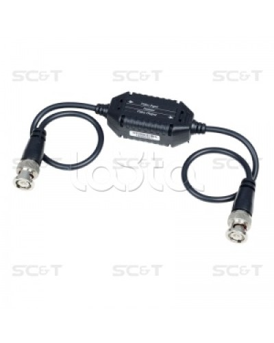 Изолятор коаксиального кабеля (AHD/CVI/TVI) для защиты от искажений по земле SC&T GL001HDP в Хабаровске Видеоусилители, Модуляторы, Делители Pintop.ru