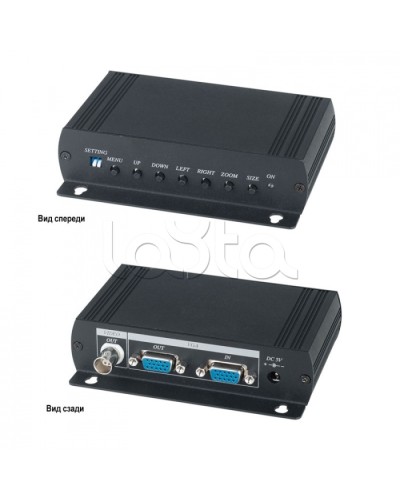 Преобразователь VGA- видеосигнала в аналоговый видеосигнал SC&T VC01 в Хабаровске Видеоусилители, Модуляторы, Делители Pintop.ru