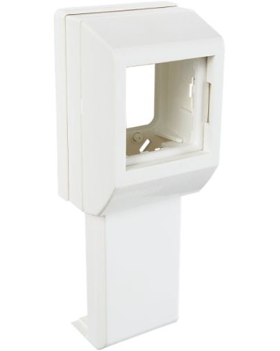 Суппорт с рамкой на 1 пост (45х45) вдоль профиля универсальный SPL 020007S в Хабаровске Аксессуары для кабель-канала Pintop.ru