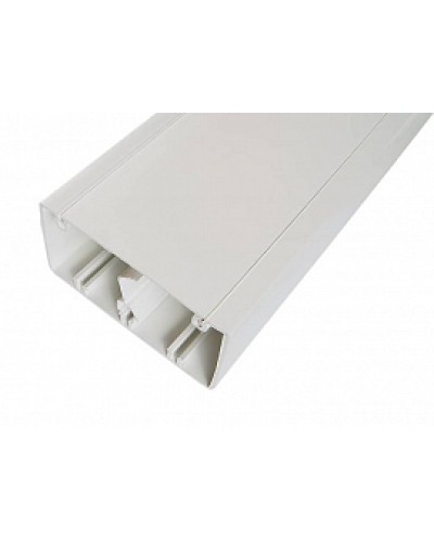 Кабельный канал с крышкой100х50х2000мм (белый) SPL 100001S в Хабаровске Кабель-канал Pintop.ru