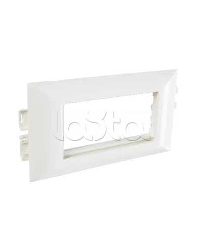 Суппорт с рамкой на 2 поста (45х45) в профиль для кабельных каналов 100х50, 105х50 SPL 100008S в Хабаровске Аксессуары для кабель-канала Pintop.ru