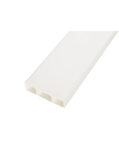 Кабельный канал75x20х2000мм с перегородками (белый) SPL (075001S) в Хабаровске Кабель-канал Pintop.ru