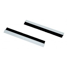 Ввод щеточный 19", 1U для настенных, напольных шкафов (светло-серый) TLK-BRSH-1U-GY