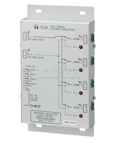 Селектор внешний TOA SS-9001 в Хабаровске Системы оповещения и трансляции TOA Pintop.ru