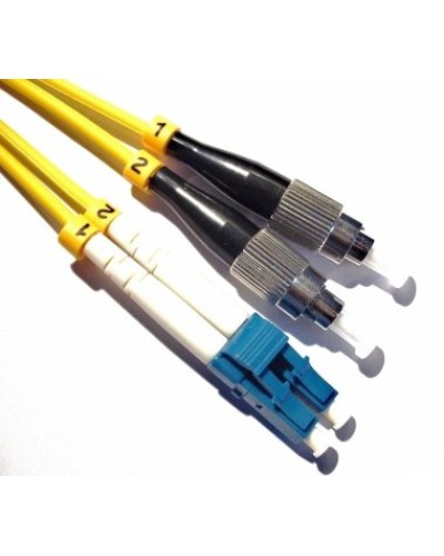 Патч-корд оптический, PVC, дуплексный, LC/UPC-FC/UPC, SM OS2, 2.0 м TWT (TWT-2LC-2FC/SU-2.0) в Хабаровске Патч-корды оптические Pintop.ru