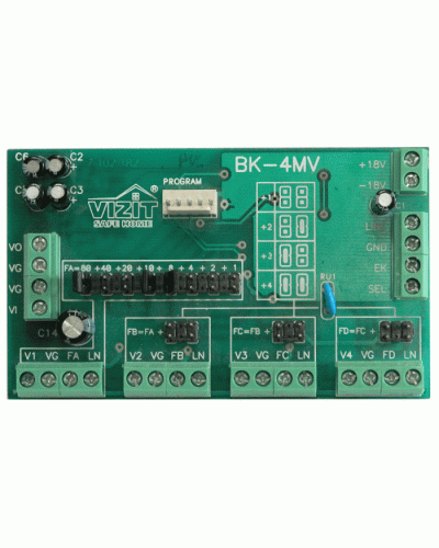 Плата печатнаяв сборе Vizit ЗИП БК-4МVE в Хабаровске Аксессуары для многоабонентных систем Pintop.ru