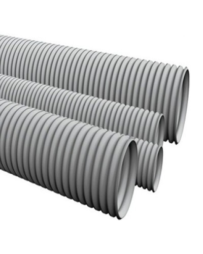 Труба ПВХ гофрир. тяжелая, диам 50мм, 1шт=15м Экопласт 11050 в Хабаровске Труба гофрированная Pintop.ru