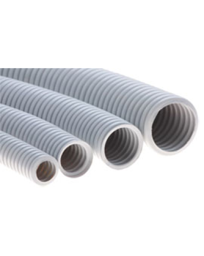 Труба ПНД гофрир. тяжелая, цвет чёрный, диам 20мм Экопласт 21020 в Хабаровске Труба гофрированная Pintop.ru