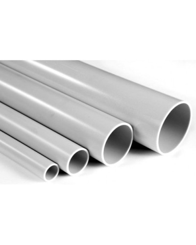 Труба гладкая ПВХ жесткая легкая диам 63, цвет серый (3м) Экопласт 30063 в Хабаровске Гладкая труба Pintop.ru
